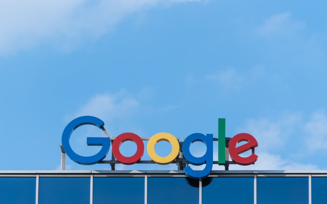Google sign against a blue sky